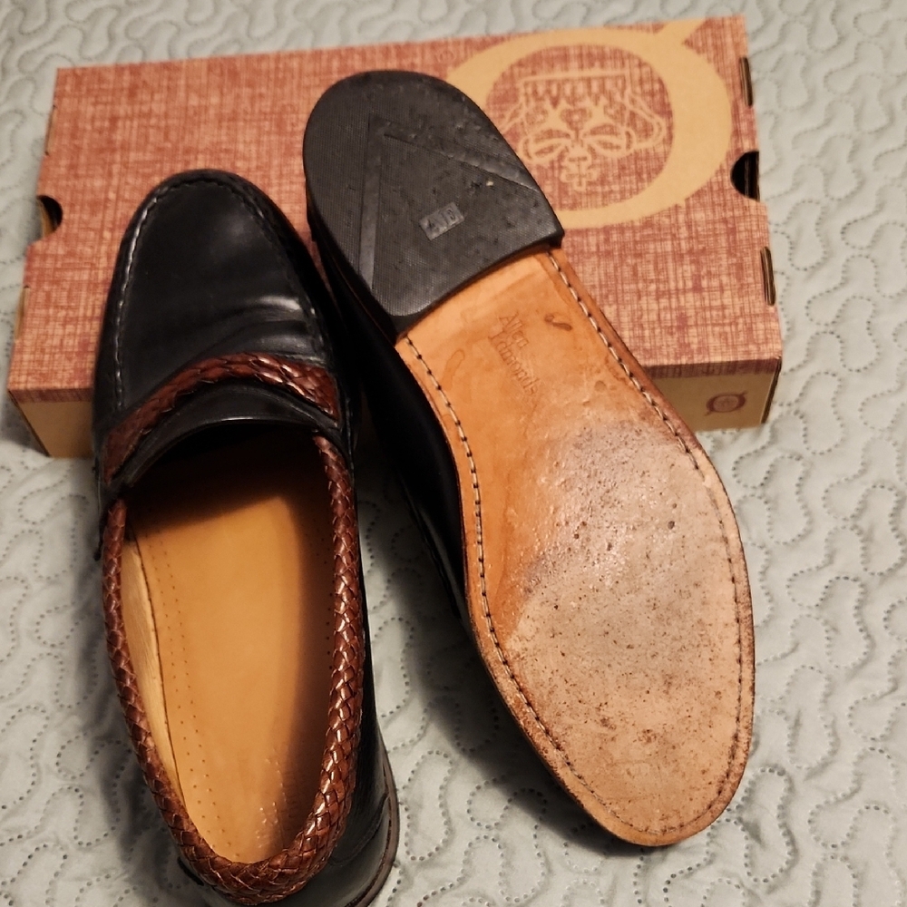 Allen Edmonds Black and Brown Loafers - Picture 6 of 8